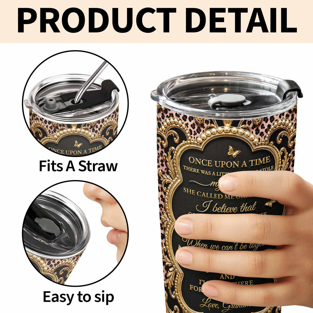 Personalized 20oz Stainless Steel Tumbler Custom Name Gift for Granddaughter