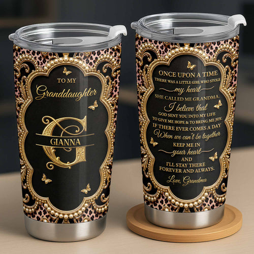 Personalized 20oz Stainless Steel Tumbler Custom Name Gift for Granddaughter 20oz Tumbler GradoCreations