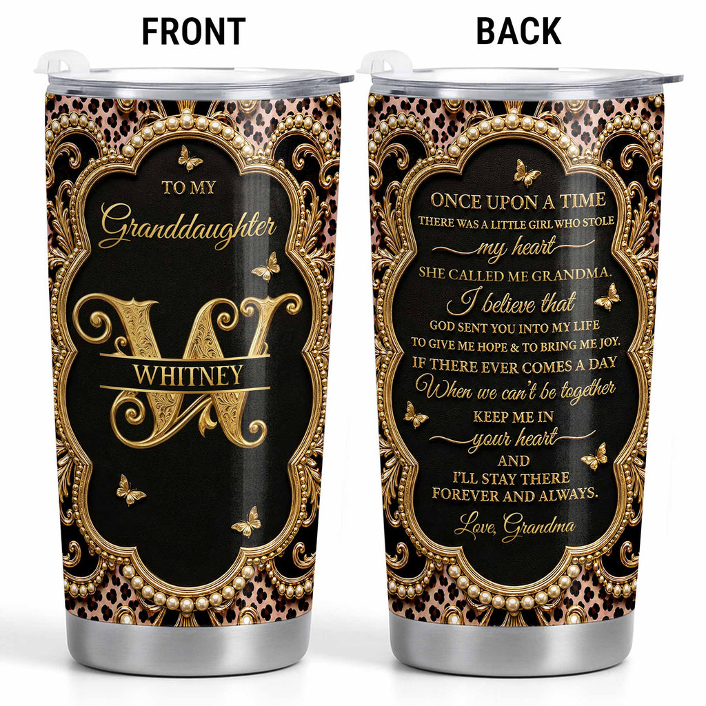 Personalized 20oz Stainless Steel Tumbler Custom Name Gift for Granddaughter