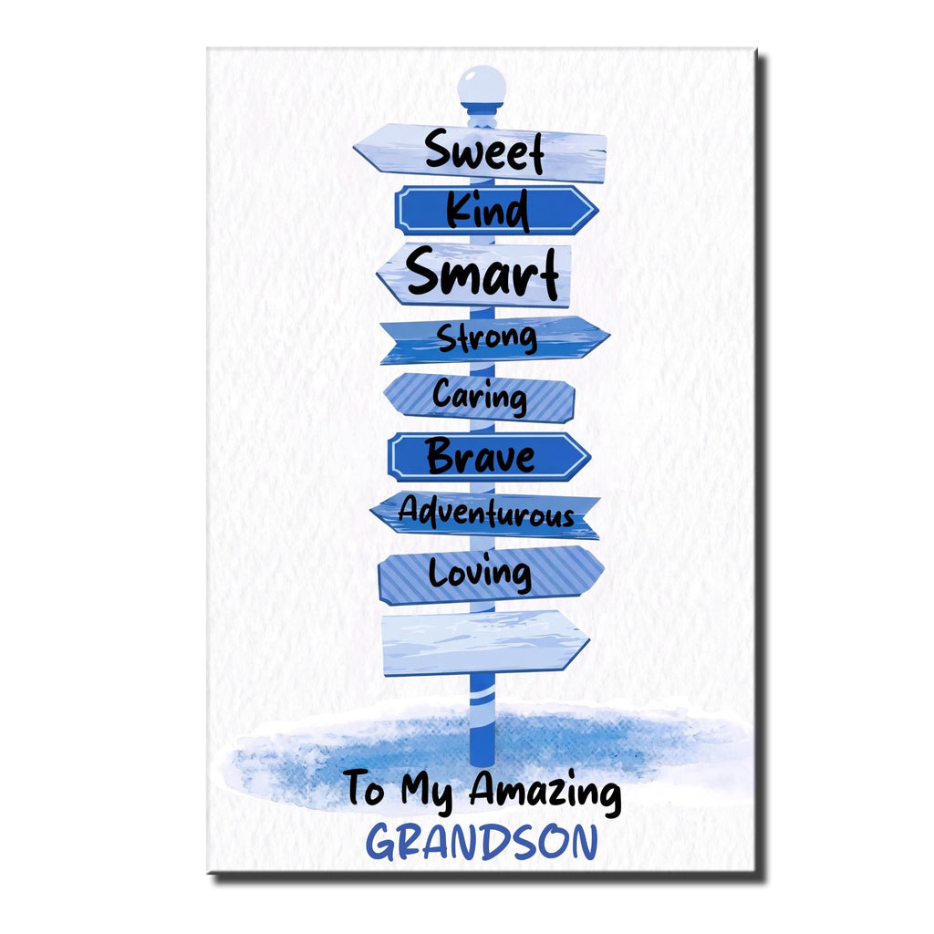 Personalized Custom Vertical Poster Gift for Granddaughter Poster GradoCreations