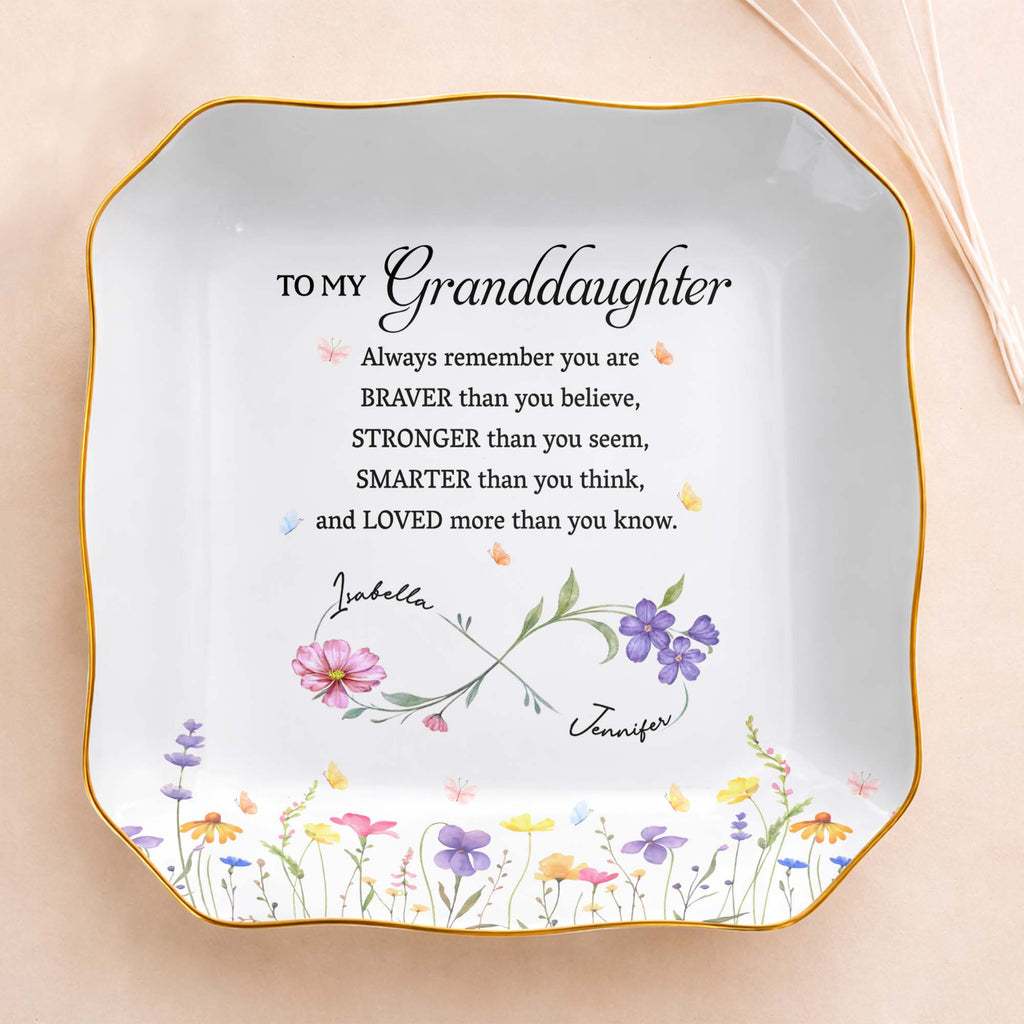 Personalized Jewelry Dish Custom Name Gift for Granddaughter