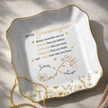 Personalized Lace Jewelry Dish Custom Name Gift for Granddaughter