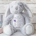 Personalized Stuffed Bunny Custom Name Gift for Granddaughter Stuffed Bunny GradoCreations