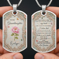 Personalized Custom Dog Tag Necklace for Granddaughter - Graduation Gift Dog Tag Necklace GradoCreations
