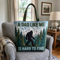 Personalized Quilted Tote Bag for Dad Unique Gift Idea