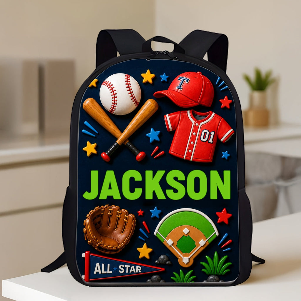 Personalized Cartoon Backpack Set for Girls | Custom Name School Supplies