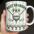 Personalized Golf Mug Best Grandpa by Par Custom Design Gift for Dad Edge-to-edge Mug GradoCreations