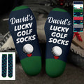 Personalized Golf Socks Custom Name Gift for Dad or Golfer Crew Socks GradoCreations