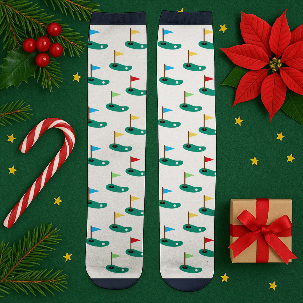 Personalized Golf Socks Custom Name Gift for Dad or Golfer Crew Socks GradoCreations
