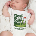 Personalized Custom Baby Onesie Best Kid By Par Gift for Golf Lovers Baby Onesie GradoCreations