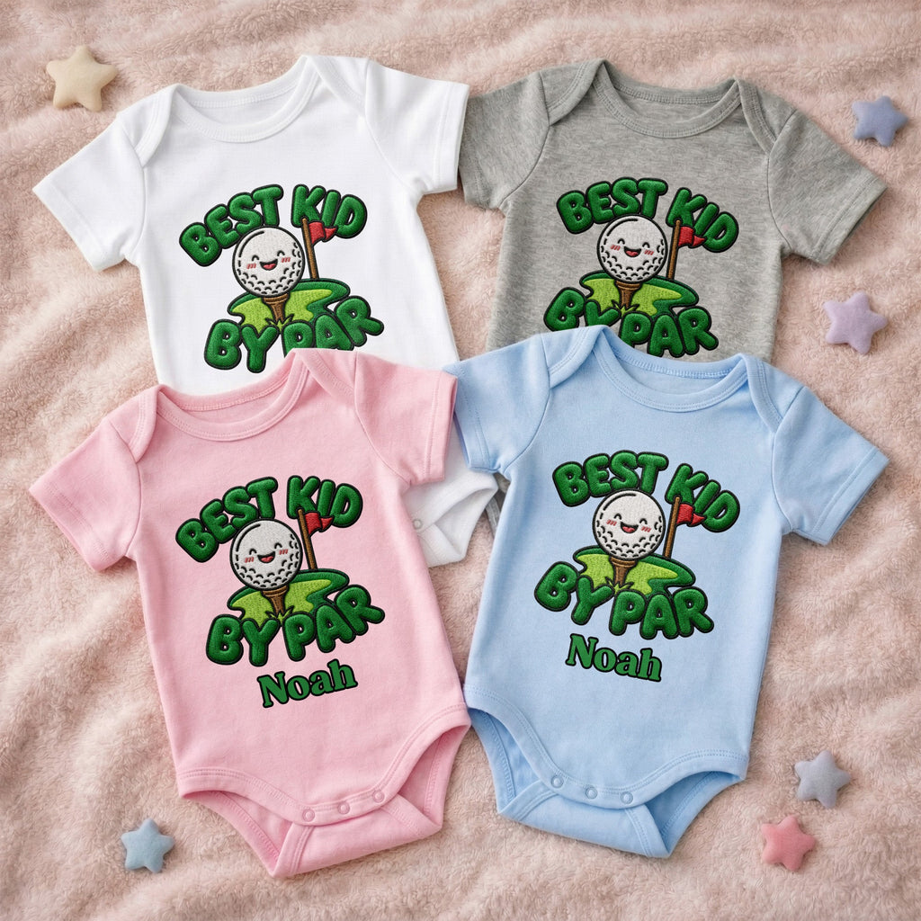 Personalized Baby Onesie Custom Name Golf Design Gift for Kids Baby Onesie GradoCreations