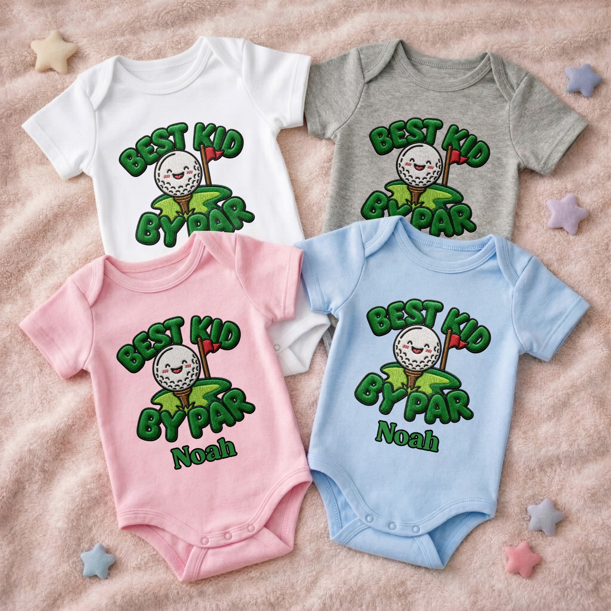 Personalized Baby Onesie Custom Name Golf Design Gift for Kids Baby Onesie GradoCreations
