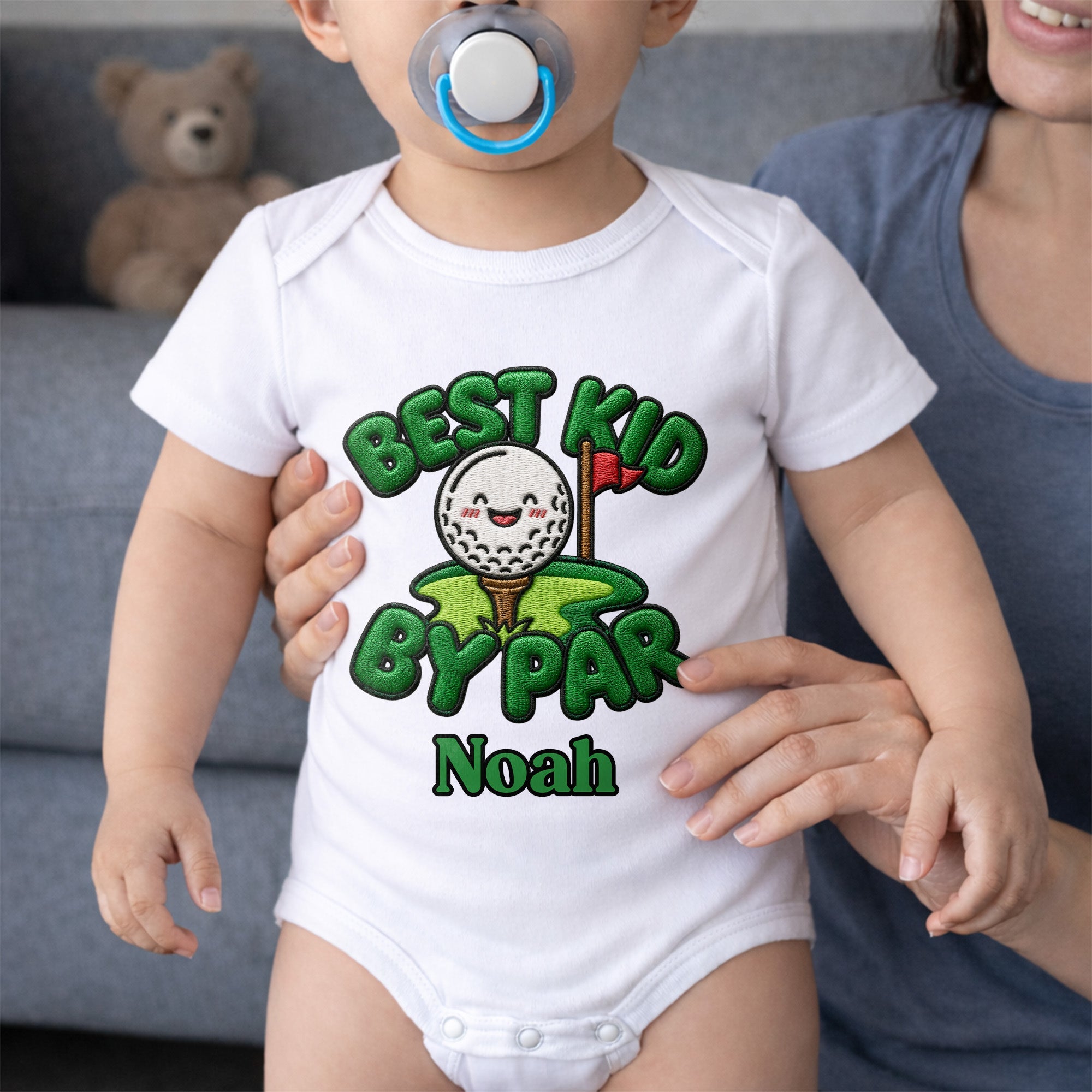Personalized Baby Onesie Custom Name Golf Design Gift for Kids Baby Onesie GradoCreations
