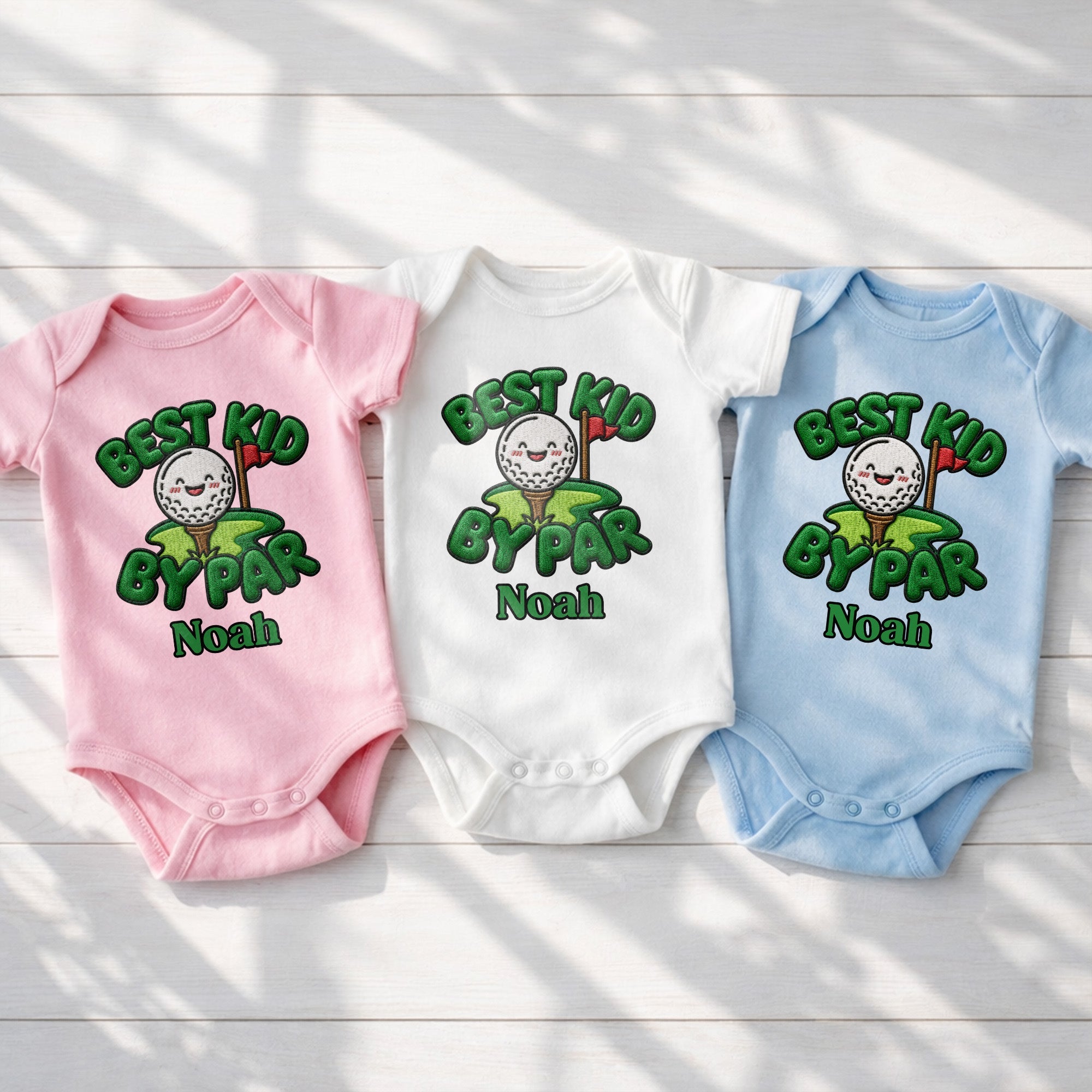 Personalized Baby Onesie Custom Name Golf Design Gift for Kids Baby Onesie GradoCreations