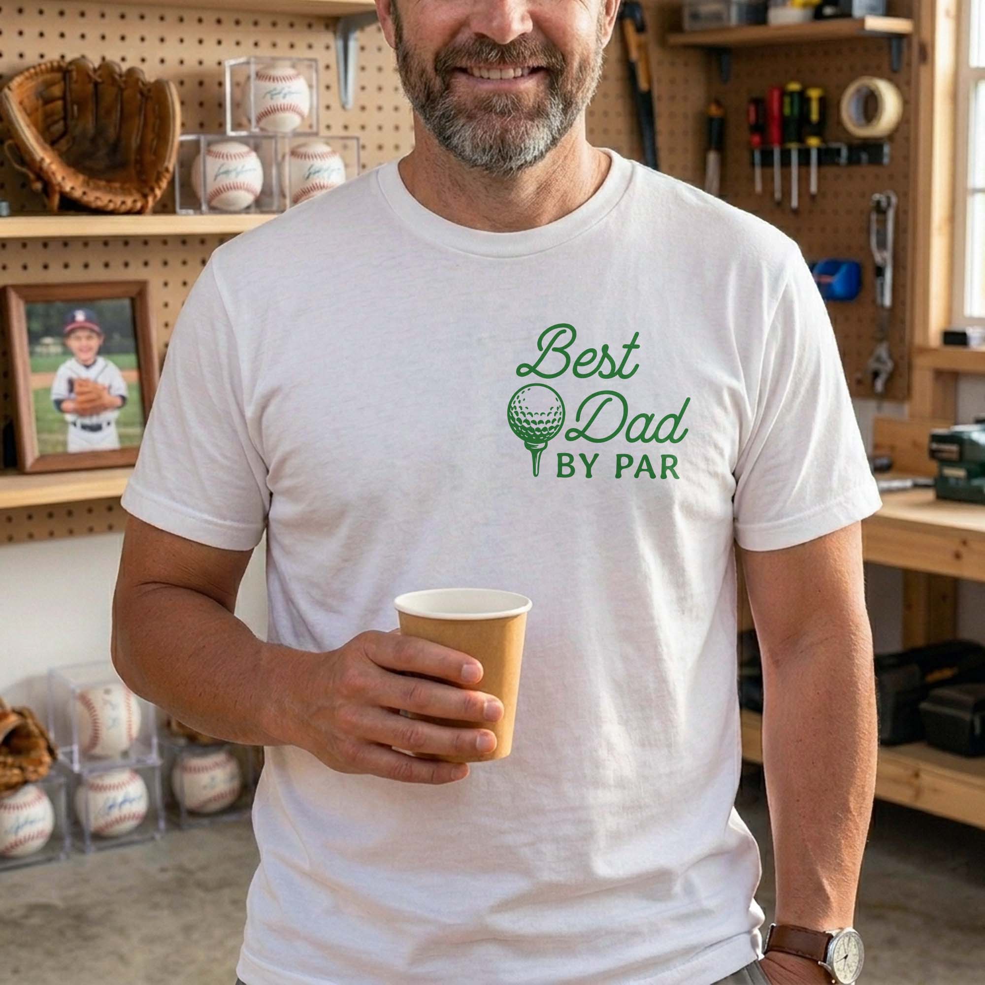 Personalized T-Shirt for Dad Funny Golf Gift Custom Text T-Shirt Font and Back GradoCreations