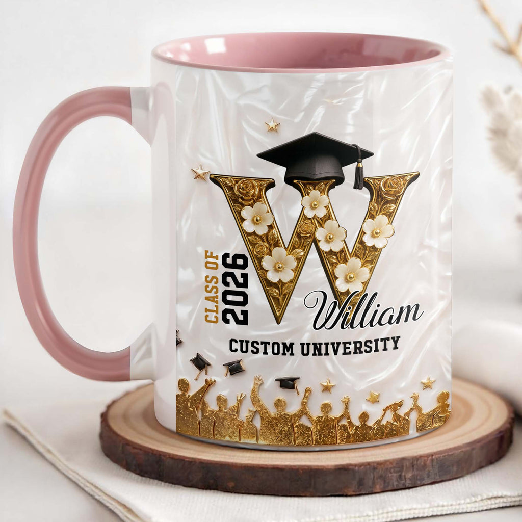Personalized Graduation Mug Custom Name Class Of 2024 Gift Accent Mug GradoCreations