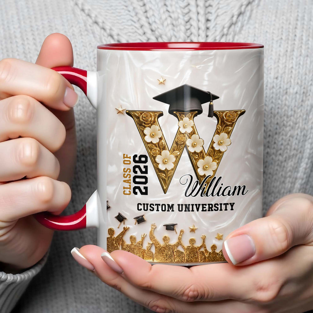 Personalized Graduation Mug Custom Name Class Of 2024 Gift Accent Mug GradoCreations
