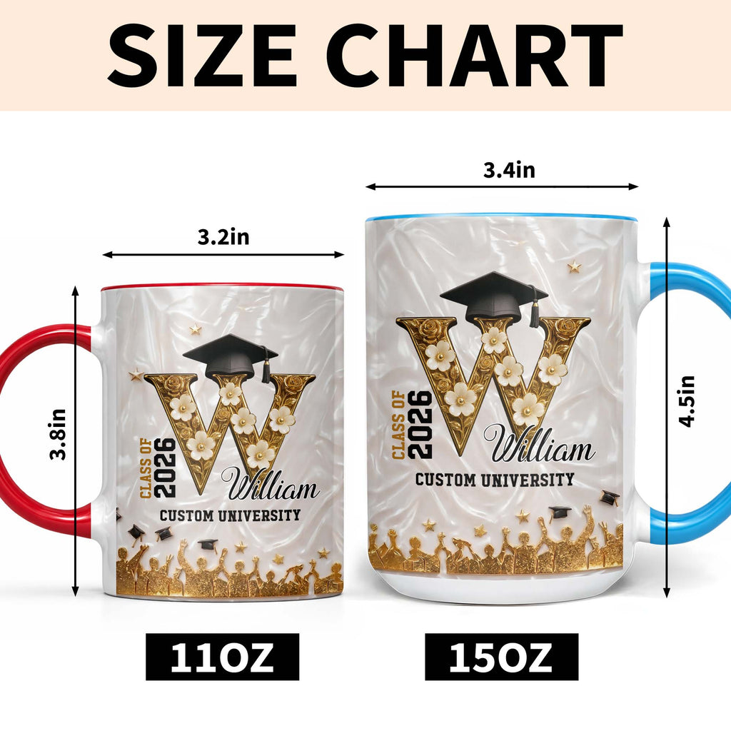 Personalized Graduation Mug Custom Name Class Of 2024 Gift Accent Mug GradoCreations