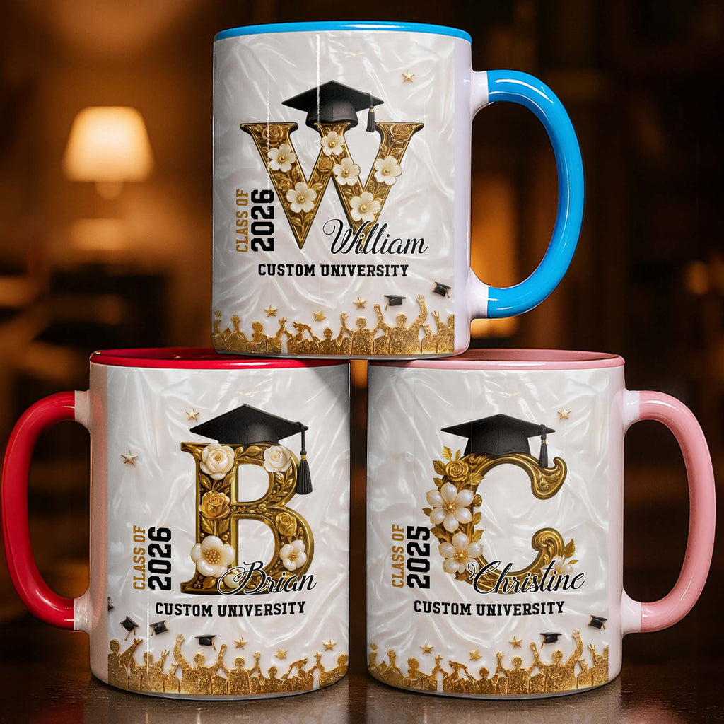 Personalized Graduation Mug Custom Name Class Of 2024 Gift Accent Mug GradoCreations