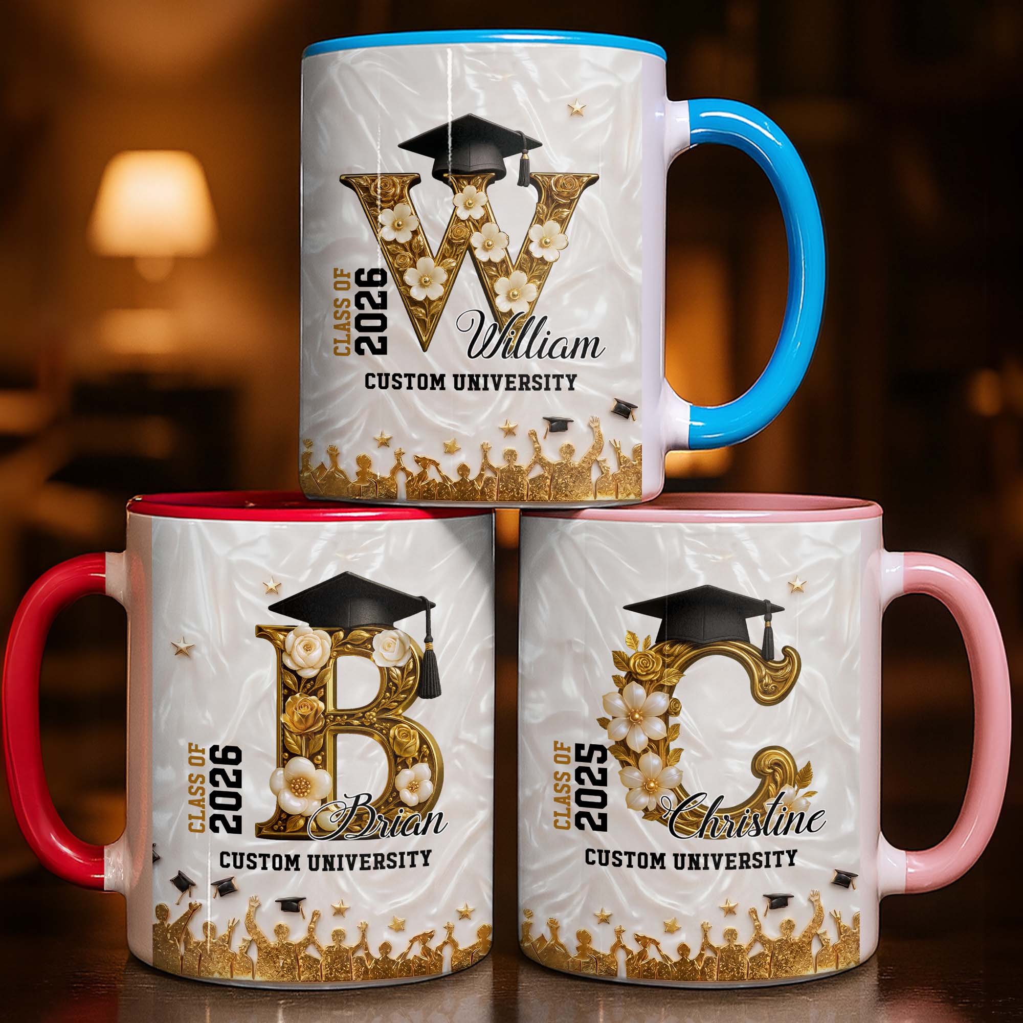 Personalized Graduation Mug Custom Name Class Of 2024 Gift Accent Mug GradoCreations
