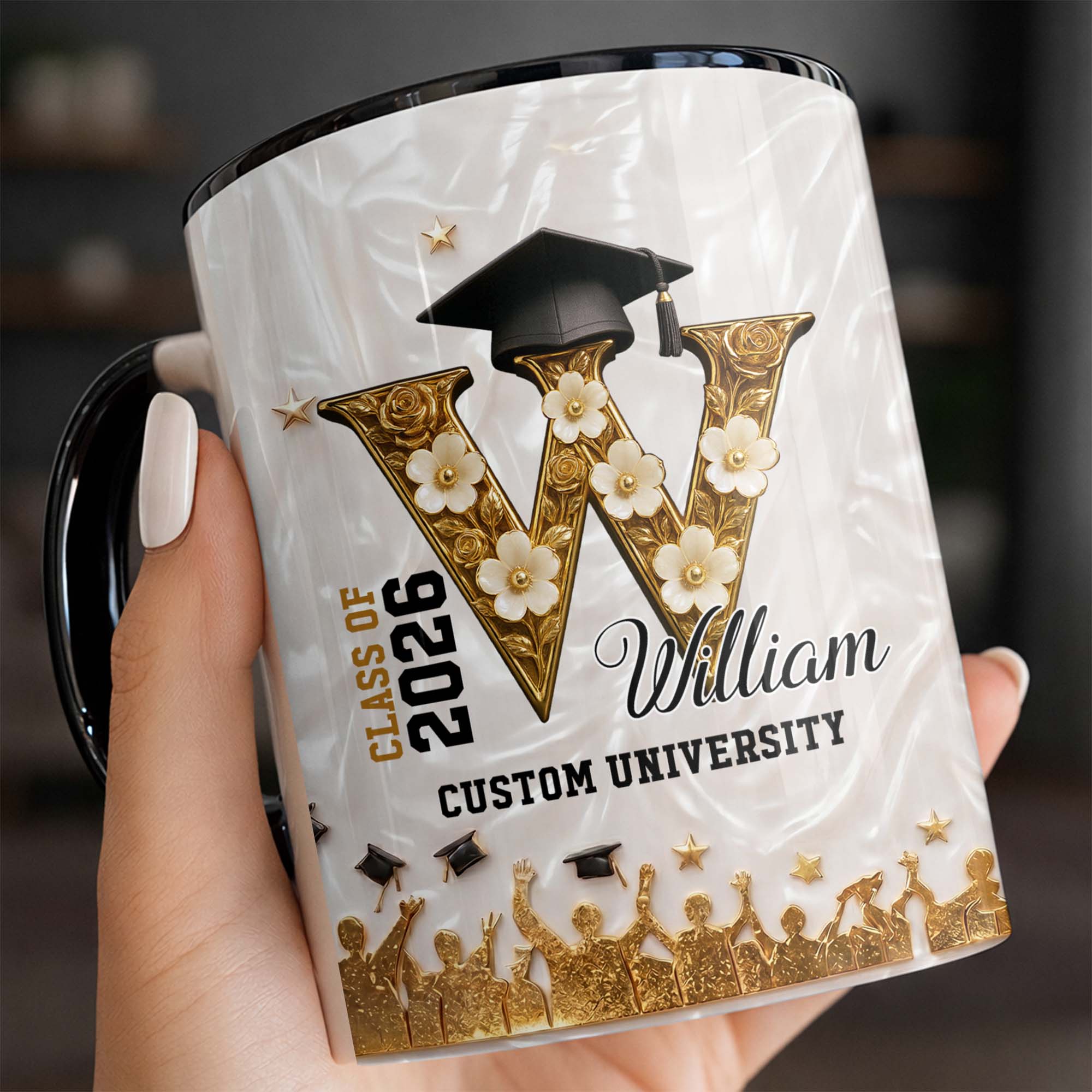 Personalized Graduation Mug Custom Name Class Of 2024 Gift Accent Mug GradoCreations
