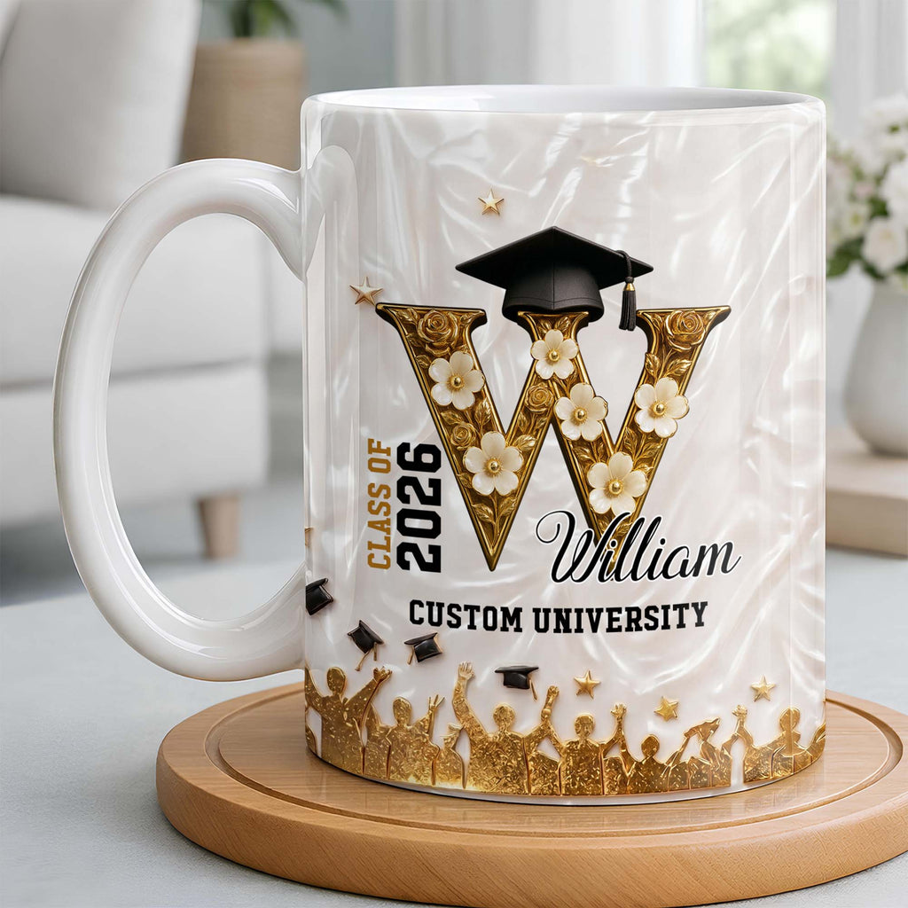 Personalized Graduation Mug Custom Name for Class of 2023 Gift Edge-to-edge Mug GradoCreations