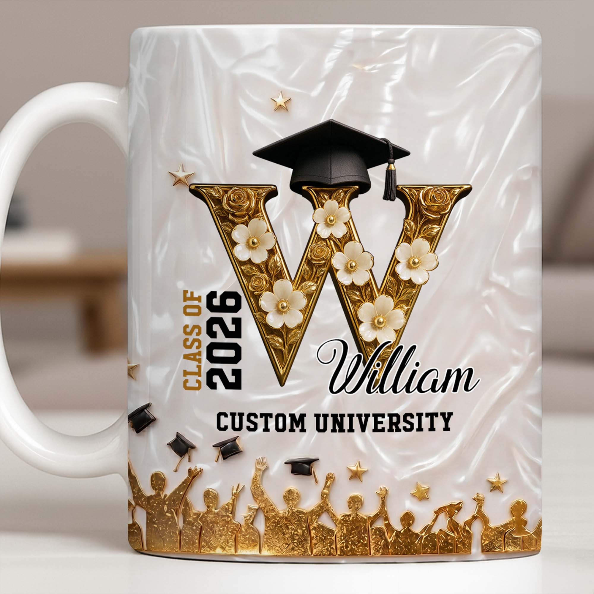 Personalized Graduation Mug Custom Name for Class of 2023 Gift Edge-to-edge Mug GradoCreations
