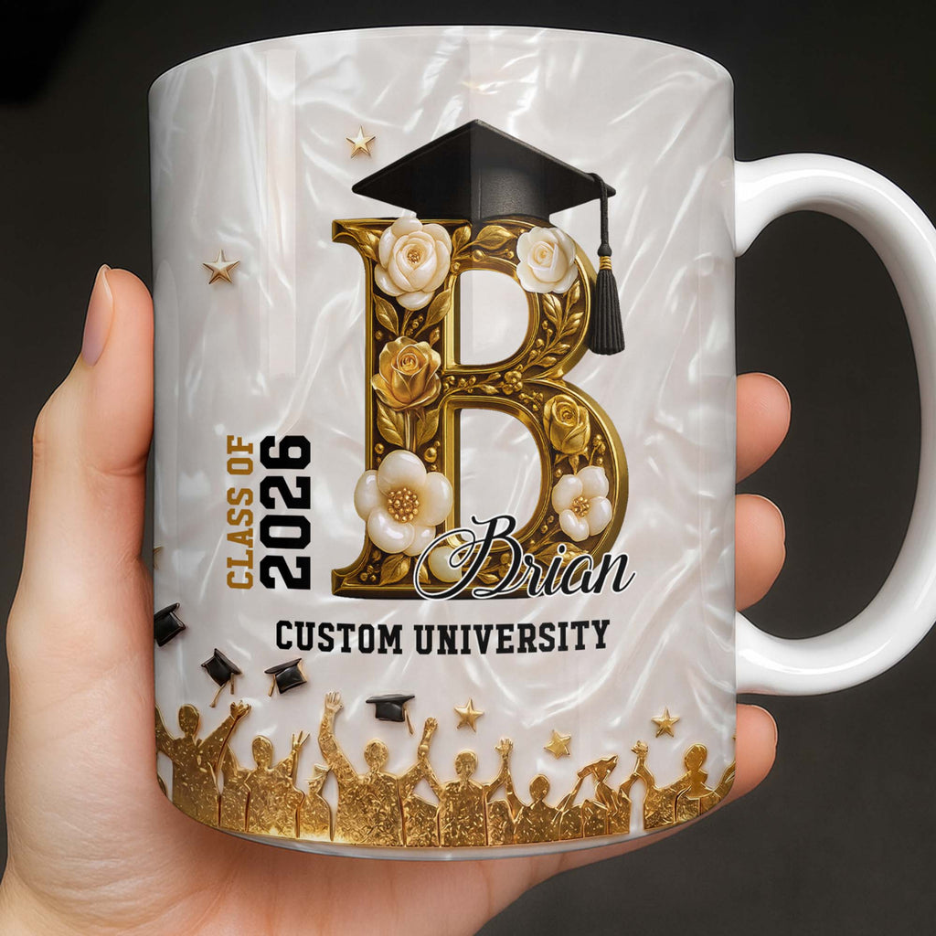 Personalized Graduation Mug Custom Name for Class of 2023 Gift Edge-to-edge Mug GradoCreations