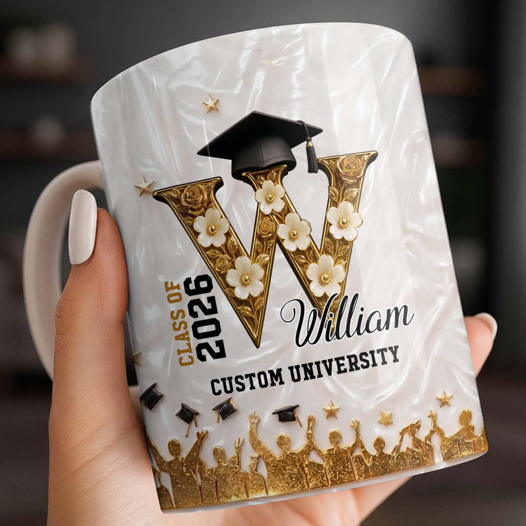 Personalized Graduation Mug Custom Name for Class of 2023 Gift Edge-to-edge Mug GradoCreations