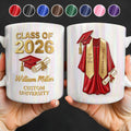 Personalized Graduation Coffee Mug Custom Name Class of 2023 Gift Edge-to-edge Mug GradoCreations