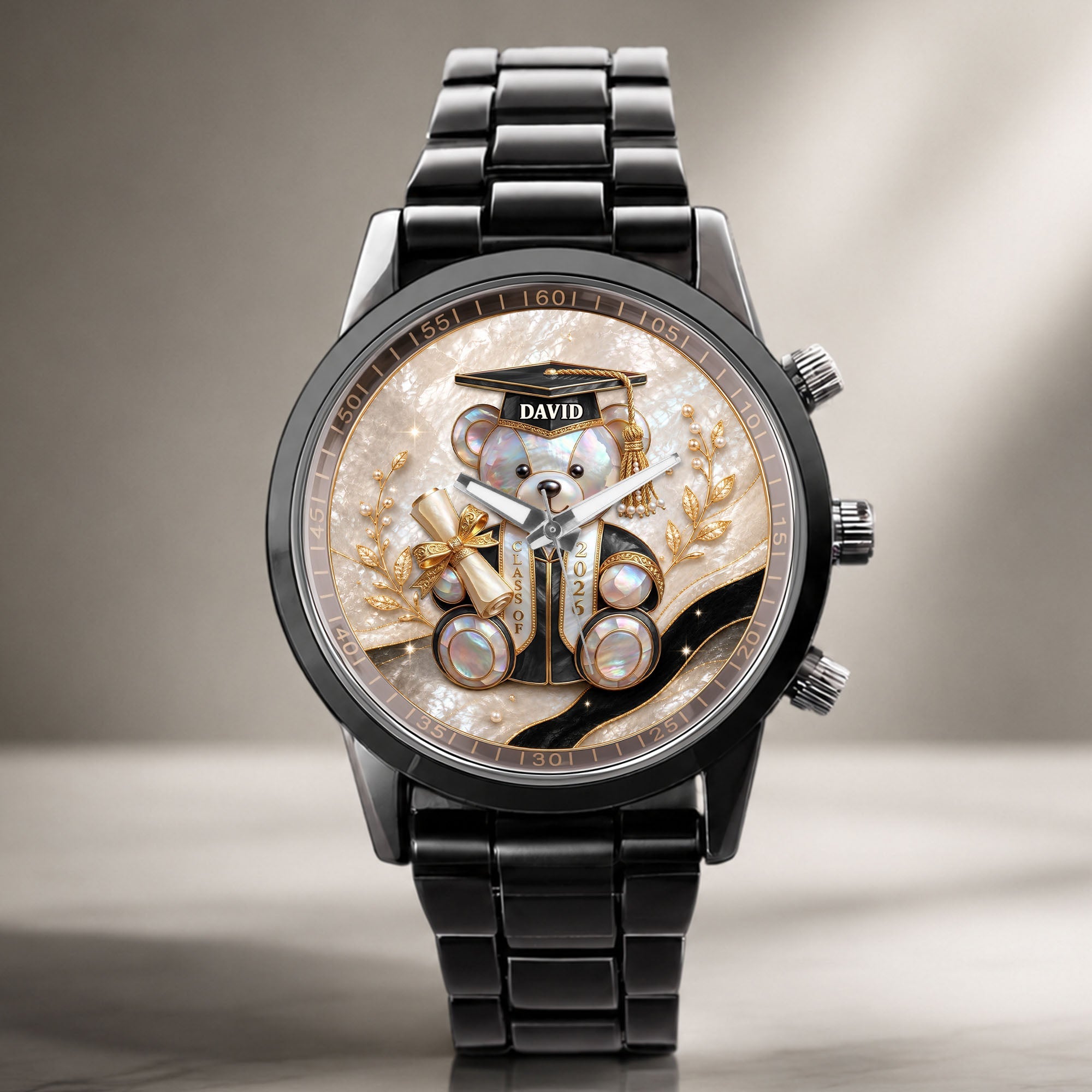 Personalized Custom Men's Watch Graduation Gift for Him Men's Watch GradoCreations