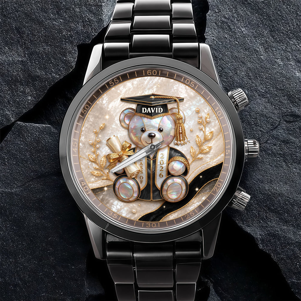 Personalized Custom Men's Watch Graduation Gift for Him Men's Watch GradoCreations
