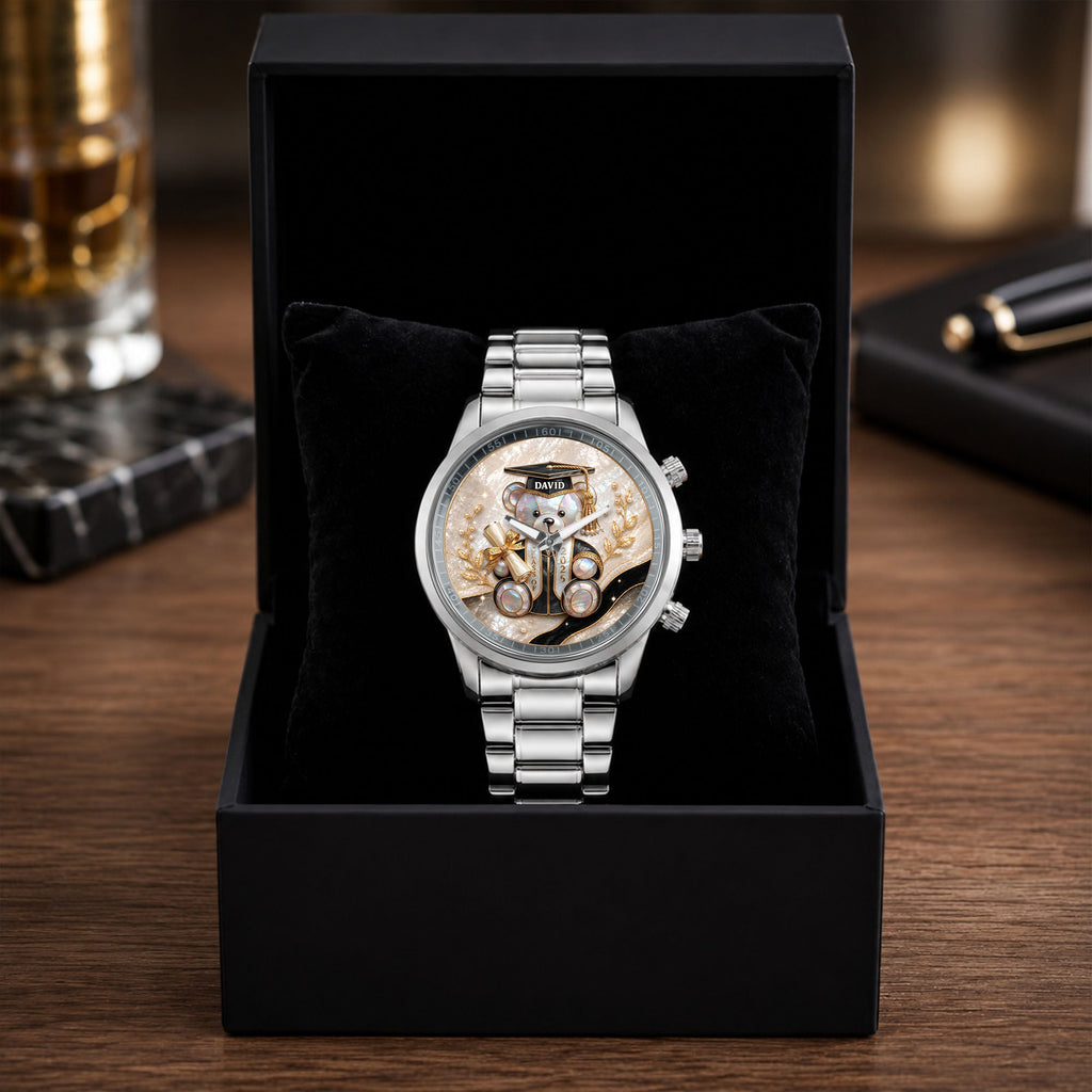 Personalized Custom Men's Watch Graduation Gift for Him Men's Watch GradoCreations