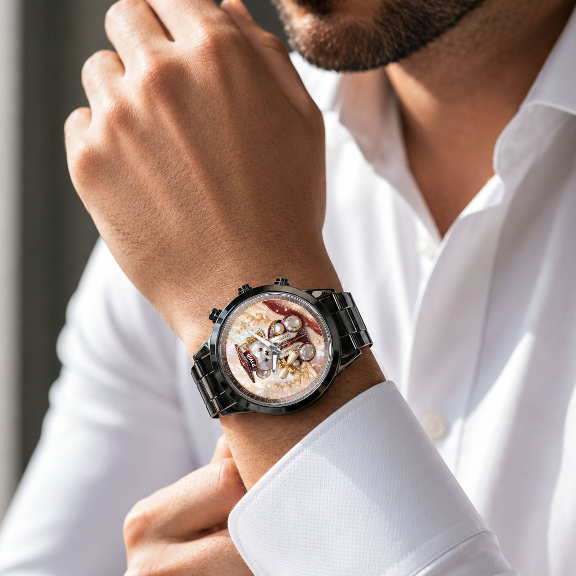 Personalized Custom Men's Watch Graduation Gift for Him Men's Watch GradoCreations