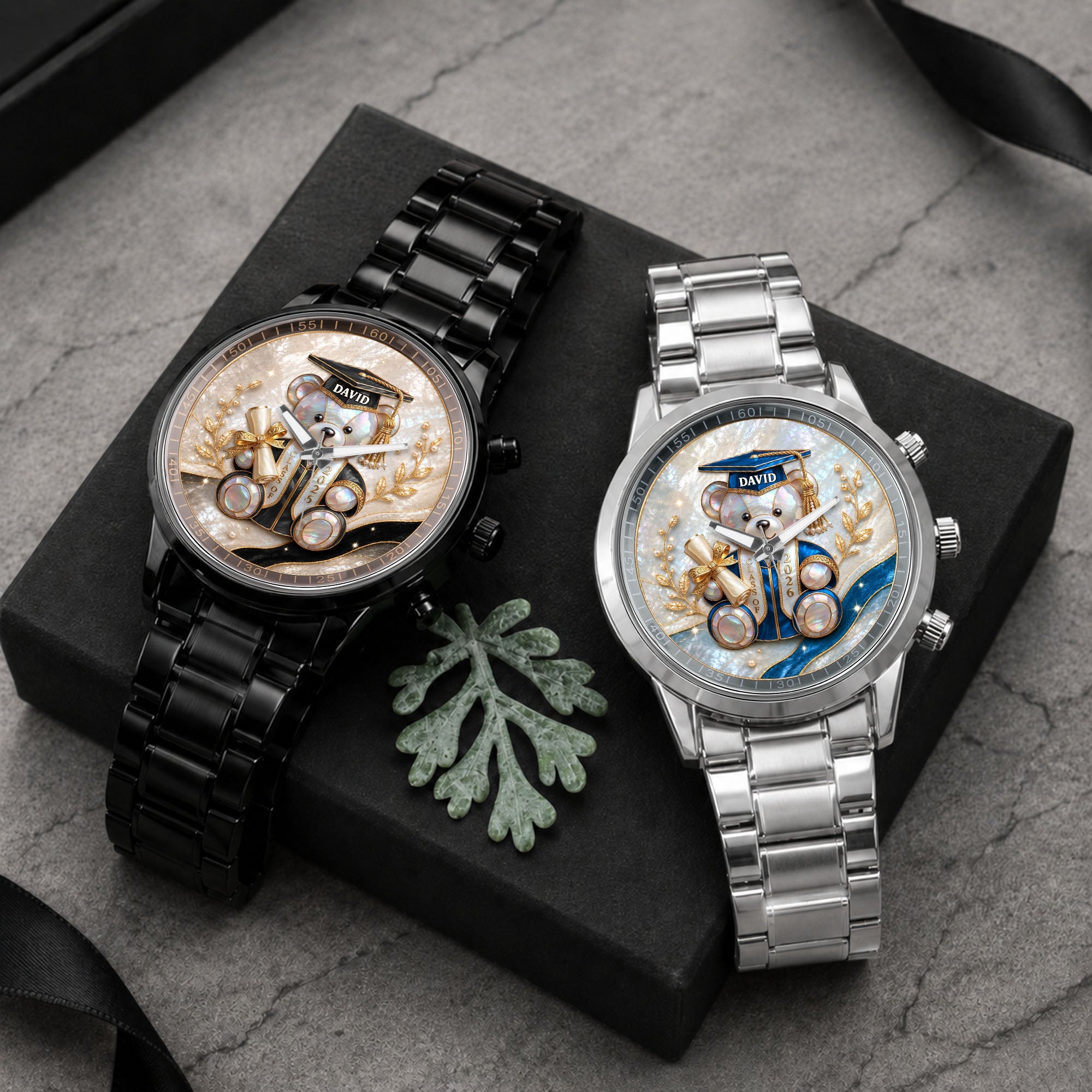 Personalized Custom Men's Watch Graduation Gift for Him Men's Watch GradoCreations