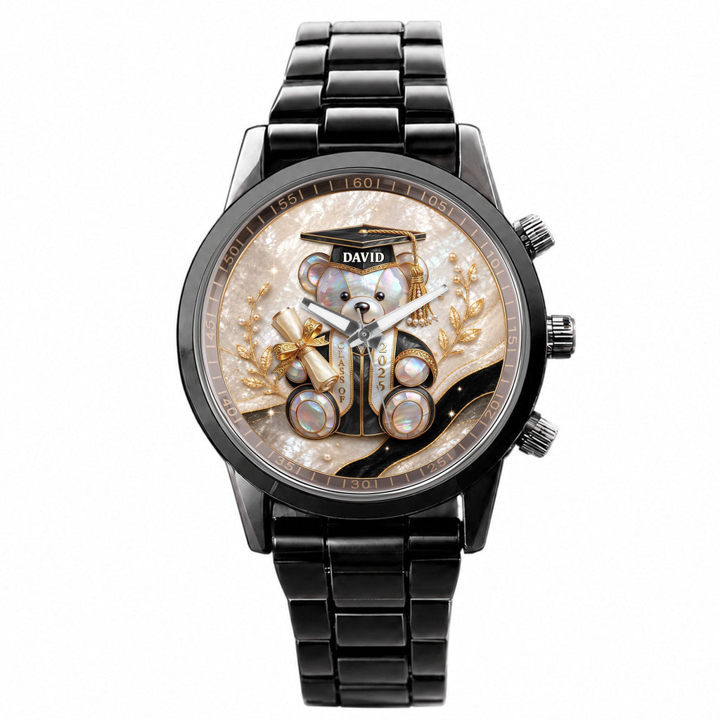 Personalized Custom Men's Watch Graduation Gift for Him Men's Watch GradoCreations