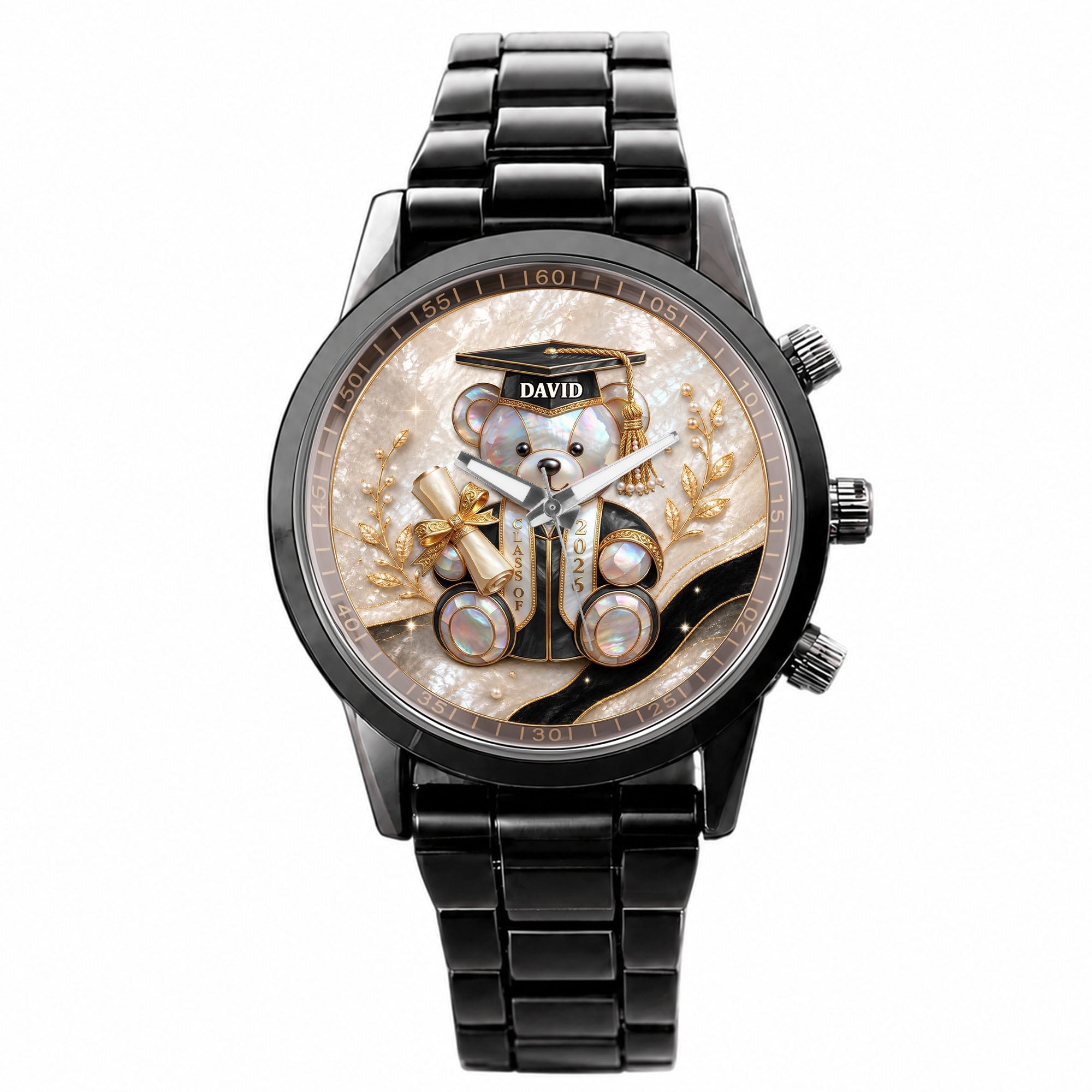 Personalized Custom Men's Watch Graduation Gift for Him Men's Watch GradoCreations