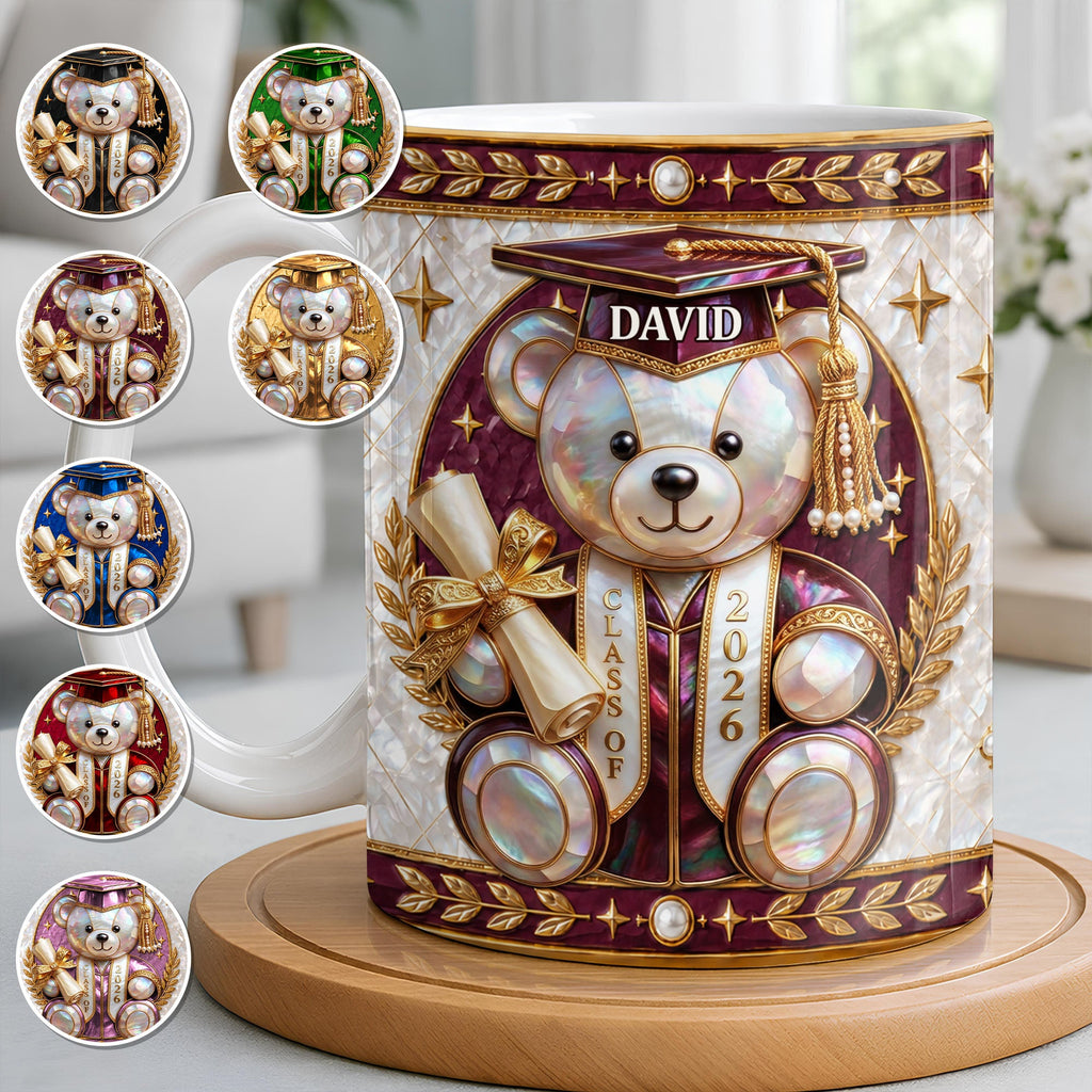 Personalized Graduation Coffee Mug Custom Name Gift for Graduates Edge-to-edge Mug GradoCreations