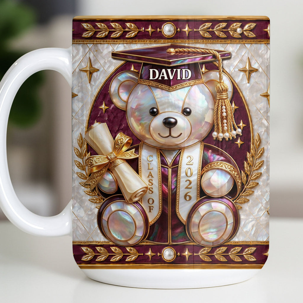 Personalized Graduation Coffee Mug Custom Name Gift for Graduates Edge-to-edge Mug GradoCreations