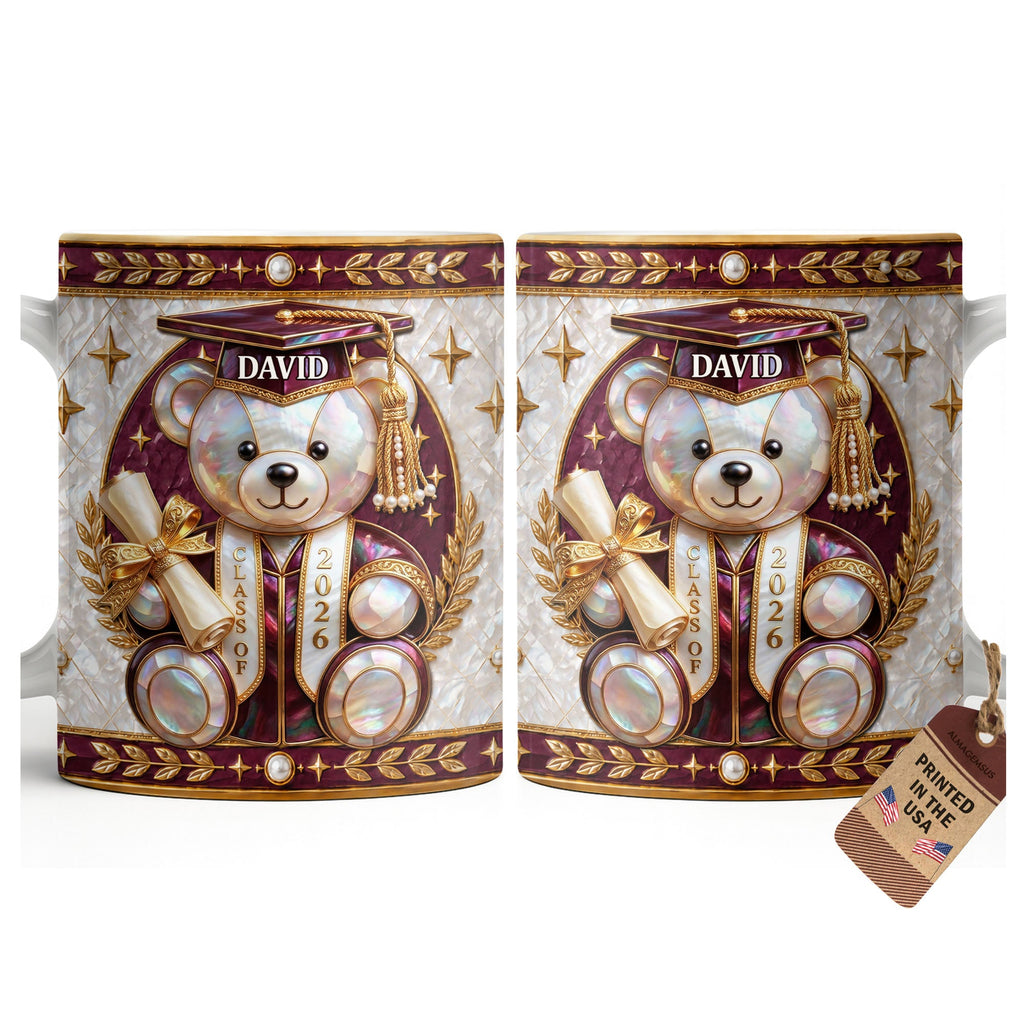 Personalized Graduation Coffee Mug Custom Name Gift for Graduates Edge-to-edge Mug GradoCreations