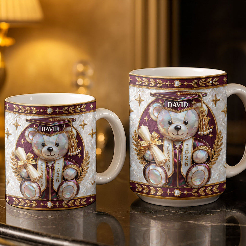Personalized Graduation Coffee Mug Custom Name Gift for Graduates Edge-to-edge Mug GradoCreations