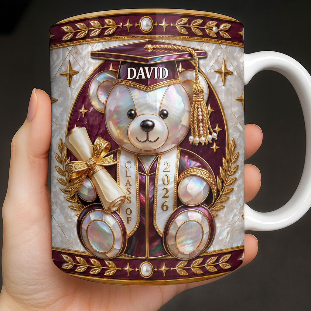 Personalized Graduation Coffee Mug Custom Name Gift for Graduates Edge-to-edge Mug GradoCreations