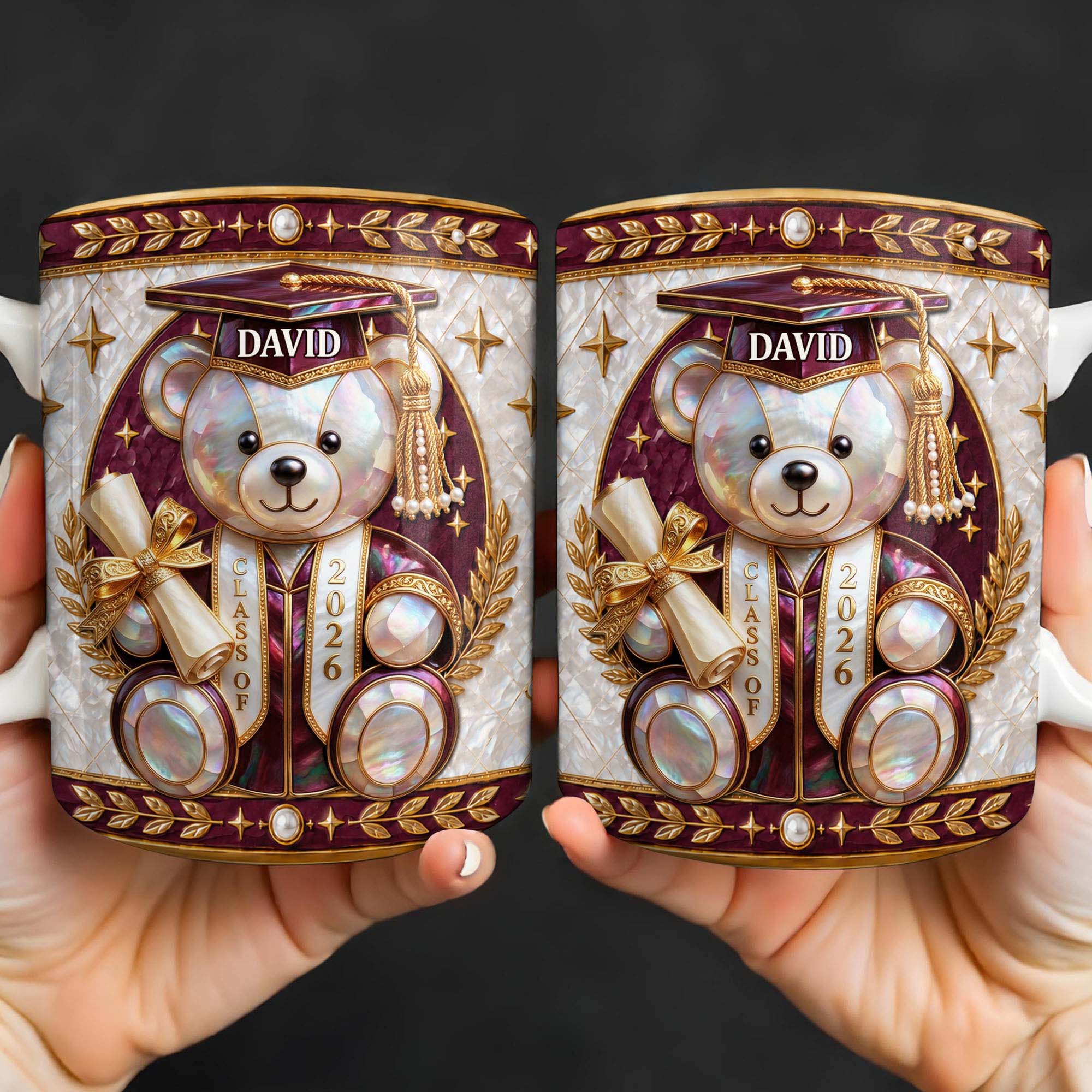 Personalized Graduation Coffee Mug Custom Name Gift for Graduates Edge-to-edge Mug GradoCreations