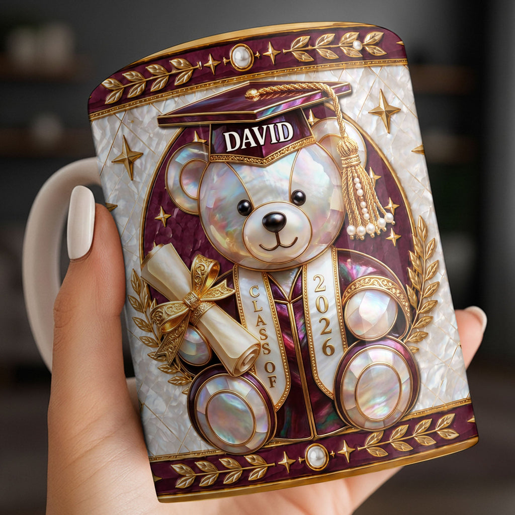 Personalized Graduation Coffee Mug Custom Name Gift for Graduates Edge-to-edge Mug GradoCreations