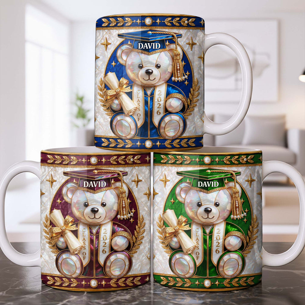 Personalized Graduation Coffee Mug Custom Name Gift for Graduates Edge-to-edge Mug GradoCreations