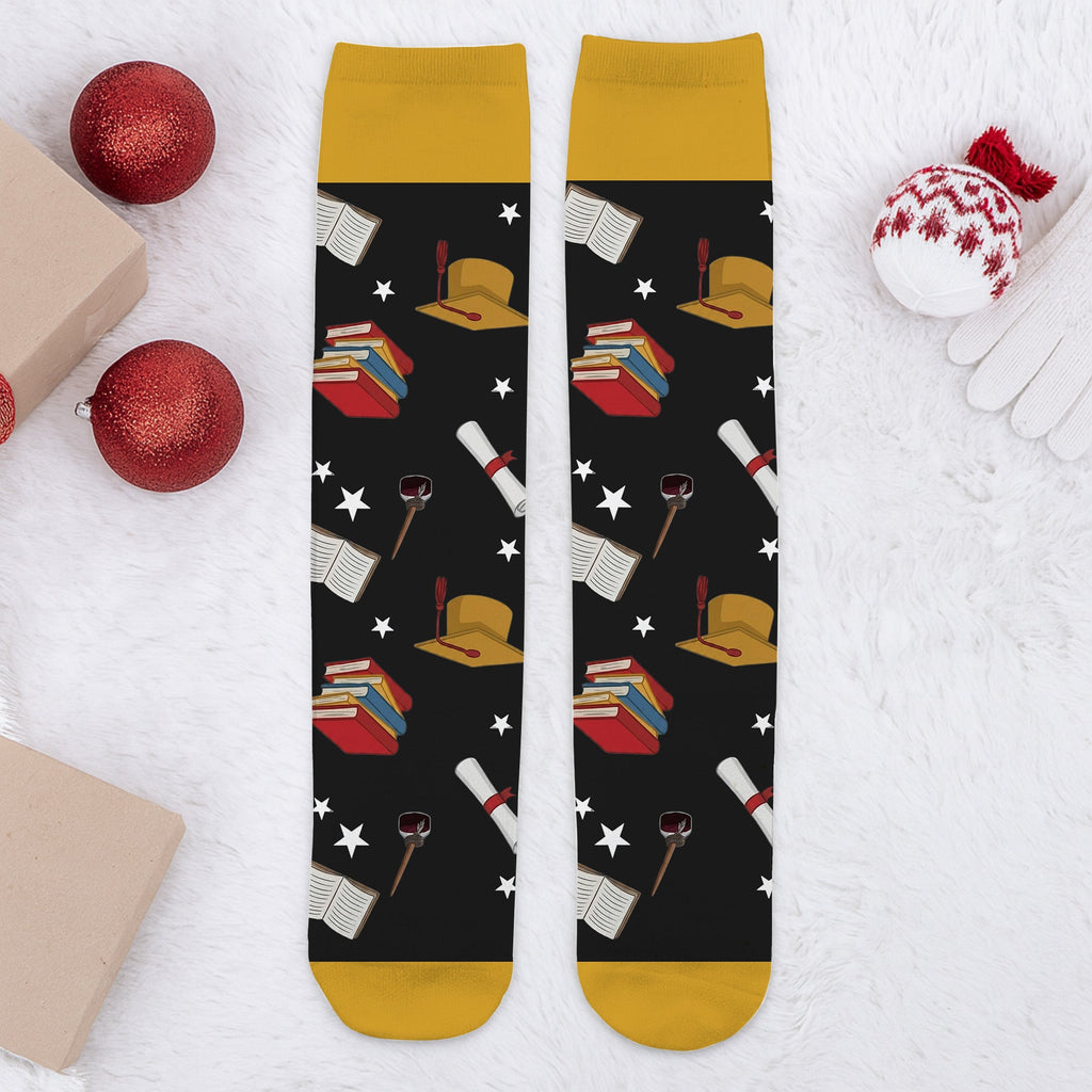 Personalized Graduation Crew Socks Custom Name Gift for Her Crew Socks GradoCreations