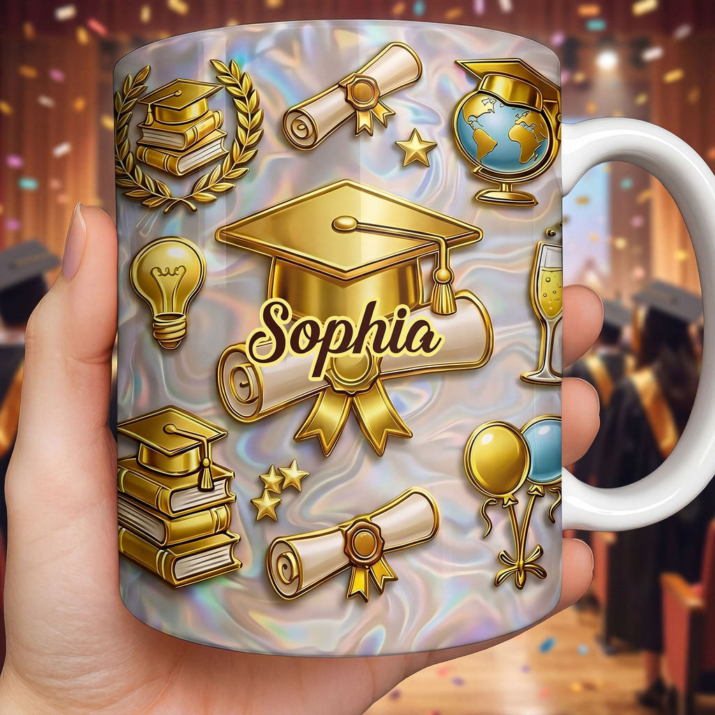 Personalized Graduation Mug Custom Coffee Gift for Grads Edge-to-edge Mug GradoCreations