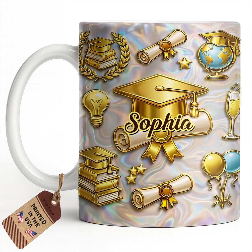 Personalized Graduation Mug Custom Coffee Gift for Grads Edge-to-edge Mug GradoCreations