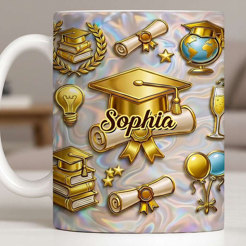 Personalized Graduation Mug Custom Coffee Gift for Grads Edge-to-edge Mug GradoCreations