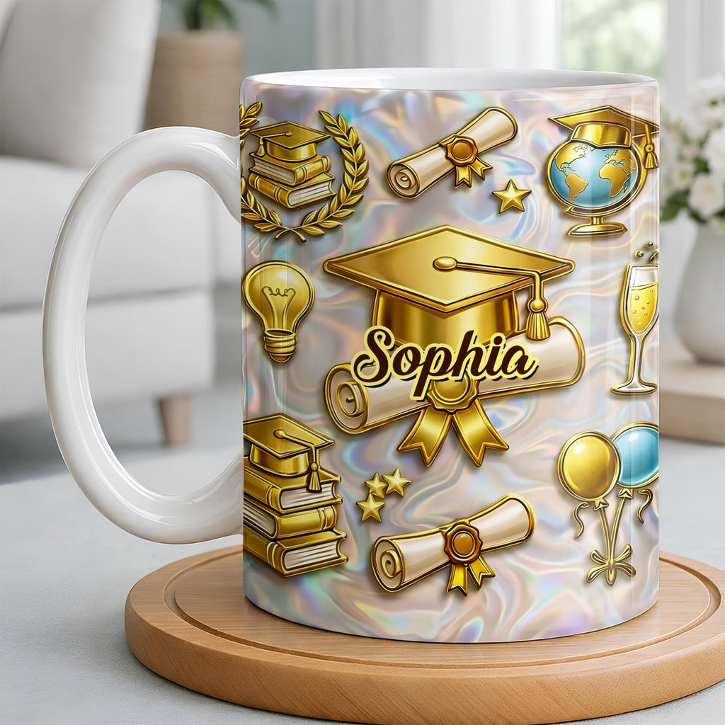 Personalized Graduation Mug Custom Coffee Gift for Grads Edge-to-edge Mug GradoCreations